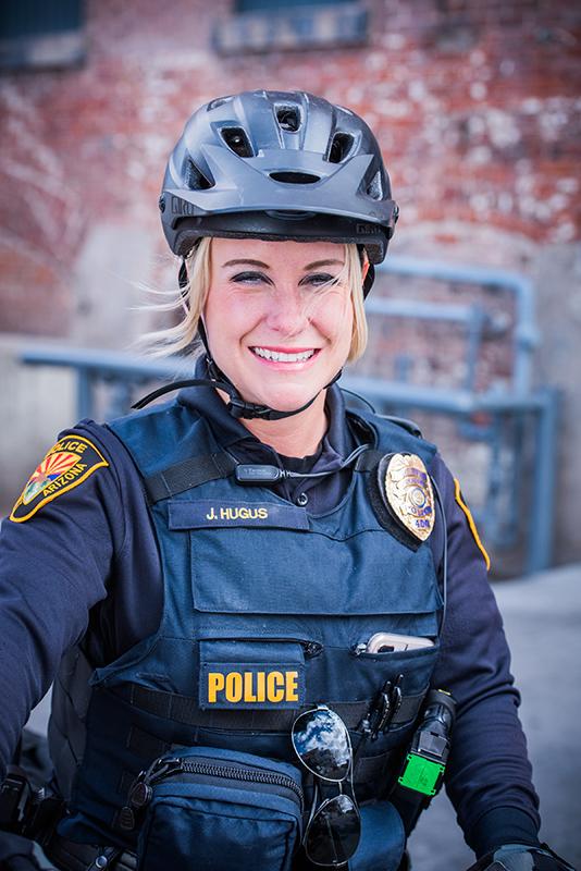 Prescott Police Officer Hugus Bike Helmet