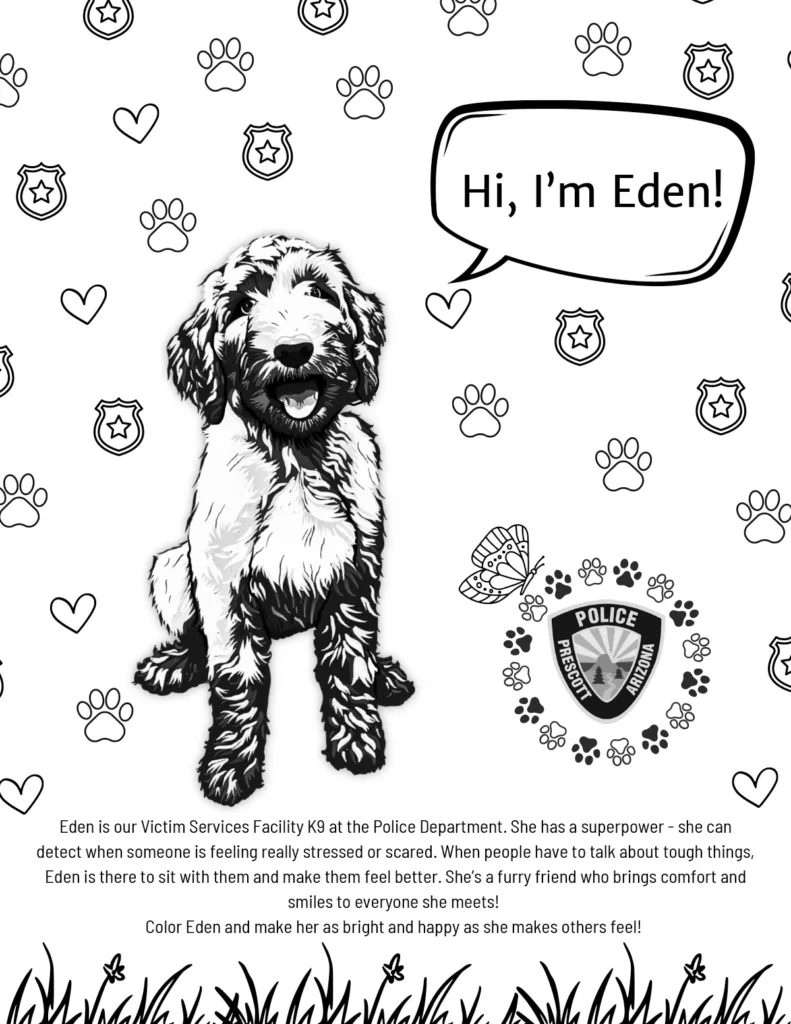 Hi, I'm Eden Coloring Page